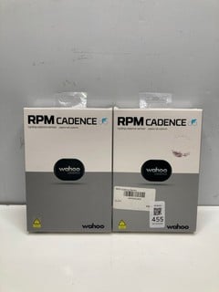 Lot 455  
            Nottingham SR9 - Delivery Only 

                
2 X WAHOO RPM BICYCLE CADENCE SENSORS