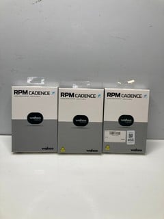 Lot 456  
            Nottingham SR9 - Delivery Only 

                
3 X WAHOO RPM BICYCLE CADENCE SENSORS