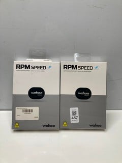 Lot 457  
            Nottingham SR9 - Delivery Only 

                
2 X WAHOO RPM BICYCLE SPEED SENSORS