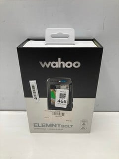 Lot 465  
            Nottingham SR9 - Delivery Only 

                
WAHOO ELEMENT BOLT GPS BICYCLE COMPUTER