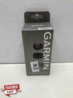 Lot 468  
            Nottingham SR9 - Delivery Only 

                
GARMIN BICYCLE SPEED SENSOR 2 & CADENCE SENSOR 2 BUNDLE