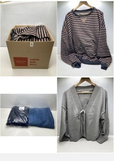 Lot 735  
            Nottingham SR9 - Delivery Only 

                
BOX OF PREMIUM CLOTHING ITEMS IN VARIOUS BRANDS & DESIGNS APPROX TOTAL RRP: £300