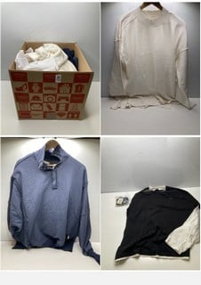 Lot 740  
            Nottingham SR9 - Delivery Only 

                
BOX OF PREMIUM CLOTHING ITEMS IN VARIOUS BRANDS & DESIGNS APPROX TOTAL RRP: £300