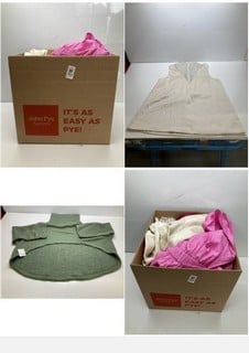 Lot 757  
            Nottingham SR9 - Delivery Only 

                
BOX OF PREMIUM CLOTHING ITEMS IN VARIOUS BRANDS & DESIGNS APPROX TOTAL RRP: £300