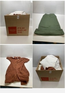 Lot 759  
            Nottingham SR9 - Delivery Only 

                
BOX OF PREMIUM CLOTHING ITEMS IN VARIOUS BRANDS & DESIGNS APPROX TOTAL RRP: £300
