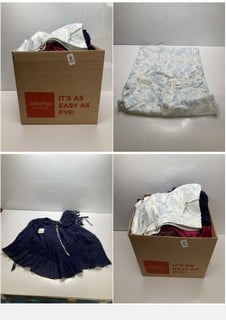 Lot 762  
            Nottingham SR9 - Delivery Only 

                
BOX OF PREMIUM CLOTHING ITEMS IN VARIOUS BRANDS & DESIGNS APPROX TOTAL RRP: £300