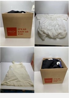 Lot 767  
            Nottingham SR9 - Delivery Only 

                
BOX OF PREMIUM CLOTHING ITEMS IN VARIOUS BRANDS & DESIGNS APPROX TOTAL RRP: £300