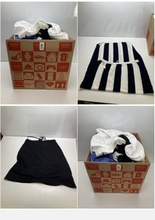 Lot 768  
            Nottingham SR9 - Delivery Only 

                
BOX OF PREMIUM CLOTHING ITEMS IN VARIOUS BRANDS & DESIGNS APPROX TOTAL RRP: £300