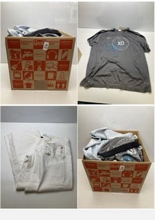 Lot 806  
            Nottingham SR9 - Delivery Only 

                
BOX OF PREMIUM CLOTHING ITEMS IN VARIOUS BRANDS & DESIGNS APPROX TOTAL RRP: £300