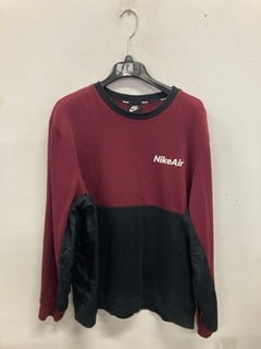 Lot 964  
            Nottingham SR9 - Delivery Only 

                
NIKE AIR RED/BLACK SWEATSHIRT UK SIZE XL
