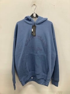 Lot 990  
            Nottingham SR9 - Delivery Only 

                
BENCH ESSENTIALS BLUE LOGO HOODIE UK SIZE L
