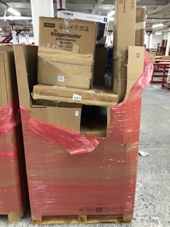 Lot 229  
            Nottingham SR1 - Delivery or Collection 

                
PALLET OF VARIOUS ITEMS TO INC. FRIDGE MASTER REFRIGERATOR