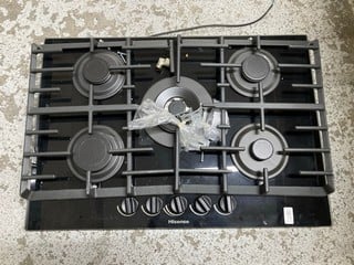 Lot 73  
            Nottingham SR1 - Delivery or Collection 

                
HISENSE 5 BURNER GAS HOB - MODEL - GG773B - ORIGINAL RRP - £299.99 (EX-DISPLAY)