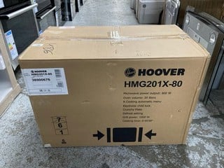 Lot 77  
            Nottingham SR1 - Delivery or Collection 

                
HOOVER BUILT IN MICROWAVE OVEN - MODEL - HMG201X-80 - ORIGINAL RRP - £299.99 (EX-...