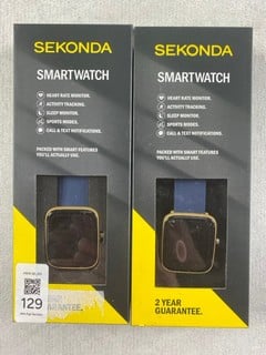 Lot 129  
            Nottingham Prem - Delivery Only 

                
2 X ASSORTED ITEMS TO INCLUDE SEKONDA SMARTWATCH . [JPTN47570, JPTN47571]