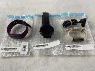 Lot 137  
            Nottingham Prem - Delivery Only 

                
3 X WATCHES TO INC FITBIT LUXE SMART FITNESS TRACKER: MODEL NO FB422 [JPTN47534]