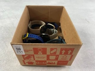 Lot 251  
            Nottingham Prem - Delivery Only 

                
BOX OF WATCHES TO INC FITBIT (SALVAGE/SPARES)