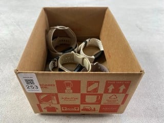 Lot 253  
            Nottingham Prem - Delivery Only 

                
BOX OF WATCHES TO INC FITBIT (SALVAGE/SPARES)