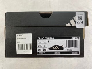 Lot 274  
            Nottingham Prem - Delivery Only 

                
ADIDAS GRAND COURT LO UK SIZE 7