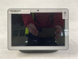 Lot 27  
            Nottingham Prem - Delivery Only 

                
GOOGLE NEST HUB MAX SMART HOME DEVICE: MODEL NO H2A (SALVAGE - PARTS ONLY) [JPTN4...