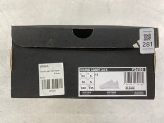 Lot 281  
            Nottingham Prem - Delivery Only 

                
ADIDAS GRAND COURT 2.0 K UK SIZE 5