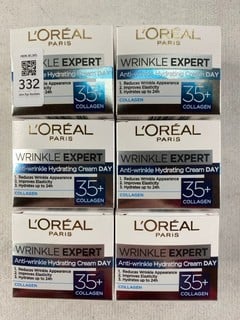 Lot 332  
            Nottingham Prem - Delivery Only 

                
6 X LOREAL ANTI RINKLE HYDRATING CREAM