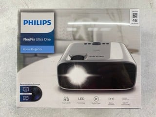 Lot 48  
            Nottingham Prem - Delivery Only 

                
PHILIPS NEOPIX ULTRAONE PROJECTOR (SEALED)