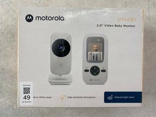 Lot 49  
            Nottingham Prem - Delivery Only 

                
MOTOROLO VM481 2.0" VIDEO BABY MONITOR