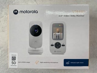 Lot 50  
            Nottingham Prem - Delivery Only 

                
MOTOROLO VM481 2.0" VIDEO BABY MONITOR