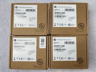 Lot 67  
            Nottingham Prem - Delivery Only 

                
4 X HP 285 SILENT WIRELESS MOUSE (SEALED)