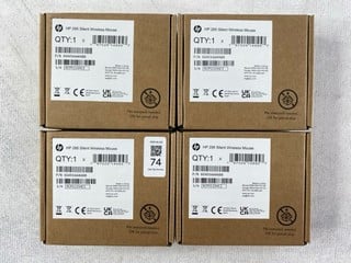 Lot 74  
            Nottingham Prem - Delivery Only 

                
4 X HP 285 SILENT WIRELESS MOUSE (SEALED)