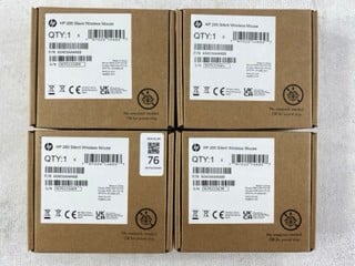 Lot 76  
            Nottingham Prem - Delivery Only 

                
4 X HP 285 SILENT WIRELESS MOUSE (SEALED)