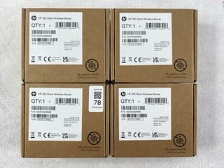 Lot 78  
            Nottingham Prem - Delivery Only 

                
4 X HP 285 SILENT WIRELESS MOUSE (SEALED)