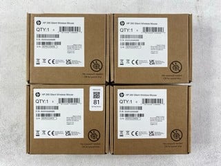 Lot 81  
            Nottingham Prem - Delivery Only 

                
4 X HP 285 SILENT WIRELESS MOUSE (SEALED)