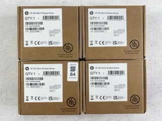 Lot 84  
            Nottingham Prem - Delivery Only 

                
4 X HP 285 SILENT WIRELESS MOUSE (SEALED)