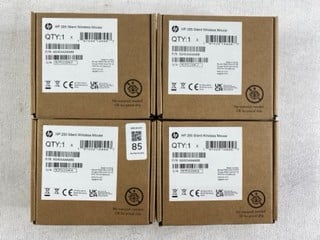 Lot 85  
            Nottingham Prem - Delivery Only 

                
4 X HP 285 SILENT WIRELESS MOUSE (SEALED)