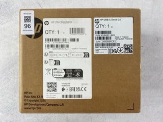 Lot 96  
            Nottingham Prem - Delivery Only 

                
HP USB-C DOCK G5 UK