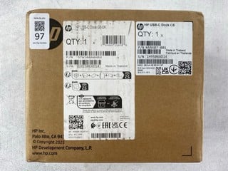 Lot 97  
            Nottingham Prem - Delivery Only 

                
HP USB-C DOCK G5 UK