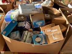 Lot 175  
            Edinburgh SR21 - Delivery Or Collection 

                
PALLET OF GENERAL GOODS TO INCLUDE KLEENEX ORIGINAL FACIAL TISSUES SINGLE BOX, 64...