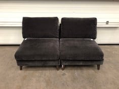 Lot 219  
            Edinburgh SR21 - Delivery Or Collection 

                
DFS.COM 2 X ARMLESS UNIT SOFA PART, COLOR DARK GREY: LOCATION - RIGHT SOFA RACKS(...