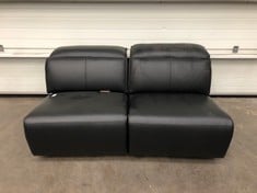 Lot 221  
            Edinburgh SR21 - Delivery Or Collection 

                
DFS.COM 2X ARMLESS UNIT SOFA PART, COLOR BLACK: LOCATION - RIGHT SOFA RACKS(COLLE...