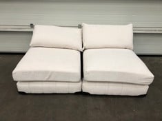 Lot 223  
            Edinburgh SR21 - Delivery Or Collection 

                
DFS.COM 2X ARMLESS UNIT SOFA PART, COLOR BEIGE: LOCATION - RIGHT SOFA RACKS(COLLE...