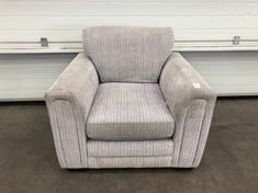 Lot 41  
            Edinburgh SR21 - Delivery Or Collection 

                
DFS.COM ARMCHAIR TATUM GREY/STEEL COMBINATION ORIGINAL RRP £599:: LOCATION - LEFT...