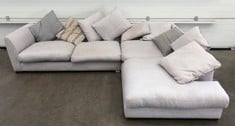 Lot 51  
            Edinburgh SR21 - Delivery Or Collection 

                
DFS.COM PILLOW BACK LEFT HAND FACING ARM LARGE CORNER SOFA EXPLORER GREY COMBINAT...