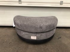 Lot 57  
            Edinburgh SR21 - Delivery Or Collection 

                
DFS.COM HALF MOON FOOTSTOOL SAMSON SLATE COMBINATION ORIGINAL RRP £319:: LOCATION...