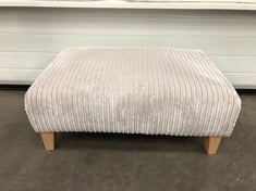 Lot 59  
            Edinburgh SR21 - Delivery Or Collection 

                
DFS.COM BANQUETTE FOOTSTOOL MARLEY SILVER ORIGINAL RRP £279:: LOCATION - LEFT SOF...