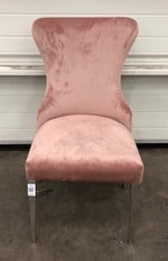 Lot 70  
            Edinburgh SR21 - Delivery Or Collection 

                
DFS.COM CURVE DINING CHAIR COLOUR BLUSH PINK:: LOCATION - RACK(COLLECTION OR OPTI...