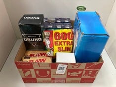 Lot 45  
            Edinburgh SR21 - Collection Only 

                
QUANTITY OF SMOKING ITEMS TO INCLUDE ROLLING KING EXTRA SLIM FILTER TIPS 2400-150...