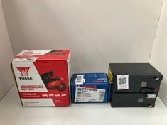 Lot 54  
            Edinburgh SR21 - Collection Only 

                
QUANTITY OF BATTERY ITEMS TO INCLUDE YUASA BATTERY YB14L-A2 OPEN WITHOUT ACID - C...