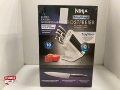 Lot 5  
            Edinburgh SR21 - Collection Only 

                
NINJA STAYSHARP - STAINLESS STEEL CHEF, SLICING, BREAD, UTILITY, PARING KNIVES & ...